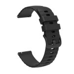 Inf bracelet de montre en silicone black 20 mm samsung galaxy watch 5 / 4 40mm 44mm / gear sport huawei ...