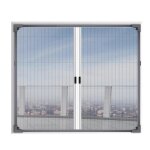 Moustiquaire magntique - inf - modle m - fixation auto agrippante - couleur gris - ajustable