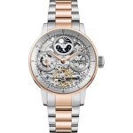 Ingersoll the jazz montre automatique  phases de lune pour homme 42 mm avec cadran squelette et bracelet ...