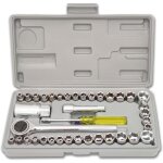 Inhemi jeu de cls  douille 1 4 3 8 avec cl  cliquet rversible rapide embout de tournevis barre dextension ...