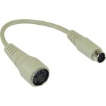 Inline adaptateur clavier 5 broches fiche din vers ps / 2 - mle longueur : env. 10cm
