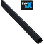 Lot de 4 gaines adhsives cablefix 8 x 7 mm noir