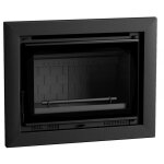 Insert de chemin�e en fonte et verre s�rigraphi� - fm - it - 170 fk - 12 kw - double combustion