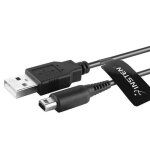 Cble de recharge usb - insten - pour console nintendo dsi 3ds 2ds - noir - multi - plateforme - chargeur ...