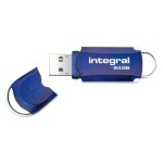 Integral clé usb courier - 64 go - usb 2. 0 - bleu Integral clé usb courier - 64 go - usb 2. 0 - bleu