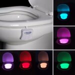 Intelligent salle de bains wc veilleuse led corps activ� par le mouvement sur / off si�ge capteur lampe ...