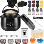 Intelligente chauffe cire lectrique kit de fabrication de bougies de bricolagepour dbutants cran daffichage ...