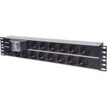 Intellinet barre multiprise 483 cm 15 prises double disjoncteur aluminium schwarz - 714051 Intellinet barre multiprise 483 cm 15 prises double disjoncteur aluminium schwarz - 714051