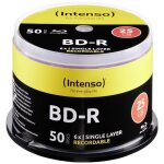 Intenso 5001115 blu - ray bd - r sl vierge 25 gb 50 pc(s) tour