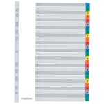 Intercalaires a4 - elba - strongline - 26 pi�ces - carte color�e - dimensions 302x226 cm