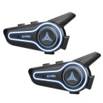 Intercom moto 8 cm lot de 2 bt6. 0 1000 mah communication sans fil audio st�r�o fonction dannulation ...