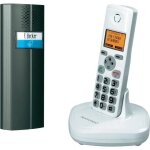 Interphone radio avec tlphone dect - marque - anthracite / blanc - sans fil - 3 combins audio