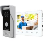 Interphone vid�o filaire 2 fils �cran 7 ip65 ik07 vision nocturne ir audio bidirectionnel ouvre - porte ...