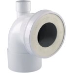 Interplast pipe wc courte coud�e 90� femelle avec piquage