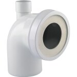 Interplast pipe wc courte coude 90 mle avec piquage