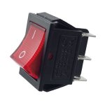 Interrupteur � bascule - inverseur - 6 broches - 16 a - 250 v ~ - �clair�