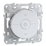 Interrupteur ou bouton - poussoir odace pour volet roulant blanc - s520208