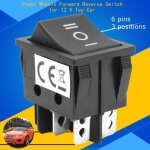 Interrupteur marche avant et arri�re t105 - 55 6 broches 3 positions pour roues �lectriques de voiture ...