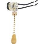 Interrupteur  tirette - durable - vintage - 3a / 250v - 4pcs - pour lampes de table et appliques murales ...