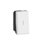 Interrupteur va et vient 20a legrand mosaic - blanc - doigt troit - a encastrer