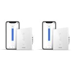 Interrupteur wifi meross pour volet roulant - tactile compatible alexa et google home (lot de 2)