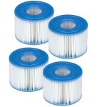 Intex 4 cartouches de filtration pour filtre spa type s1