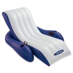 Chaise longue fauteuil gonflable de luxe piscine - intex - 180x135 cm - bleu - adulte Chaise longue fauteuil gonflable de luxe piscine - intex - 180x135 cm - bleu - adulte