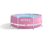 Intex - kit piscine metal frame rose ronde - tubulaire - Ø x h : 244 x 076 m Intex - kit piscine metal frame rose ronde - tubulaire - Ø x h : 244 x 076 m