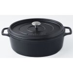 Invicta cocotte ovale - Ø 29 cm - noir - tous feux dont induction Invicta cocotte ovale - Ø 29 cm - noir - tous feux dont induction