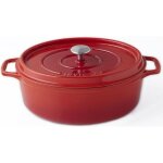 Invicta cocotte ovale - Ø 29 cm - rubis - tous feux dont induction Invicta cocotte ovale - Ø 29 cm - rubis - tous feux dont induction