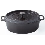 Invicta cocotte ovale - Ø 29 cm - taupe - tous feux dont induction Invicta cocotte ovale - Ø 29 cm - taupe - tous feux dont induction