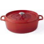 Invicta cocotte ovale - Ø 31 cm - rubis - tous feux dont induction Invicta cocotte ovale - Ø 31 cm - rubis - tous feux dont induction