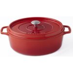 Invicta cocotte ovale - Ø 33 cm - rubis - tous feux dont induction Invicta cocotte ovale - Ø 33 cm - rubis - tous feux dont induction