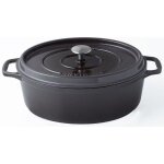 Invicta cocotte ovale - Ø 33 cm - taupe - tous feux dont induction Invicta cocotte ovale - Ø 33 cm - taupe - tous feux dont induction