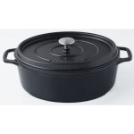 Invicta cocotte ovale - Ø 35 cm - noir - tous feux dont induction Invicta cocotte ovale - Ø 35 cm - noir - tous feux dont induction