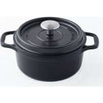 Invicta cocotte ronde -  18 cm - noir - tous feux dont induction