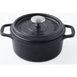 Invicta cocotte ronde - Ø 26 cm - noir - tous feux dont induction Invicta cocotte ronde - Ø 26 cm - noir - tous feux dont induction