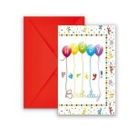 Invitations anniversaire avec enveloppes (x6) Invitations anniversaire avec enveloppes (x6)