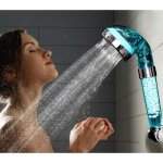 Ionique filtre de salle de bains pommeau douche spa multifonction tourmaline germanium pluie tenue pomme ...