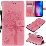 Iphone 11 coque motif arbre chat pu cuir flip housse tui cover case wallet portefeuille support porte ...