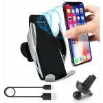 Ir qi serrage automatique t�l�phone de charge support chargeur de t�l�phone portable de voiture air vent ...
