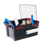 Iris ohyama boite de rangement hermtique 50l lot de 4 noir ddat - l