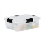 Iris ohyama boite de rangement hermtique 10l lot de 4 transparent ddat - s