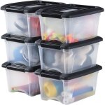 Iris ohyama boîte plastique lot de 6 5 l empilable hermétique - ntb - 5 - noir - l28 x p19. 5 x h14 cm ... Iris ohyama boîte plastique lot de 6 5 l empilable hermétique - ntb - 5 - noir - l28 x p19. 5 x h14 cm ...