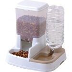 Iris ohyama distributeur croquette & eau (1. 5kg) trappe de rgulation pour chien & chat - pet food feeder ...
