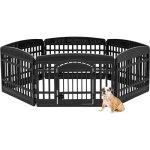 Iris ohyama parc pour chien intrieur extrieur avec 6 panneaux & porte verrouillable h60cm pour chien ...