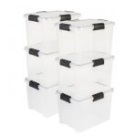 Iris ohyama rangement boite rangement plastique lot de 6 boites hermétiques de 20l at - sd transparent ... Iris ohyama rangement boite rangement plastique lot de 6 boites hermétiques de 20l at - sd transparent ...