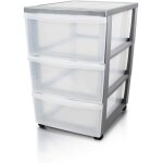 Iris ohyama tour de rangement plastique avec 10 tiroirs de 7l dc - 010 gris - l29 x p40 x h100. 5 cm ...