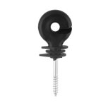 Isolateur de clôture électrique 50 pcs / set noir vis dans isolants à anneau accessoires de clôture électrique ... Isolateur de clôture électrique 50 pcs / set noir vis dans isolants à anneau accessoires de clôture électrique ...