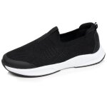 Isotoner baskets confortable r�sistante semelle � m�moire forme et facile � enfiler noir femme